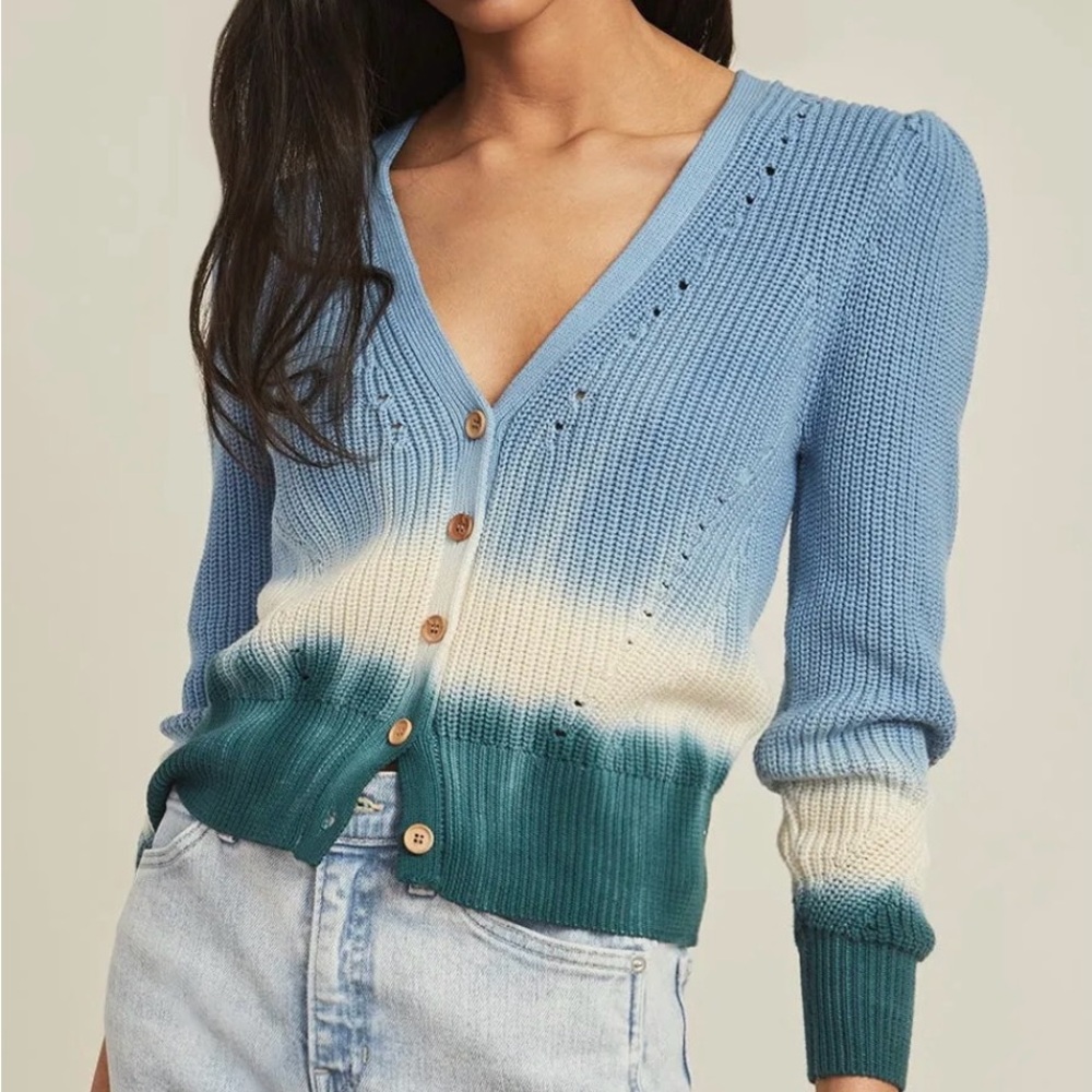 Veronica Beard Parula Tie Dye Cardigan